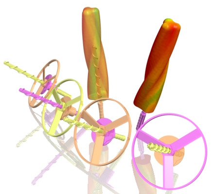 Espiral Stick 118 mms. + Hélice e Impulsor en flowpack