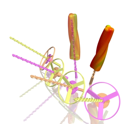 Espiral Stick 180 mms. + Hélice e Impulsor en flowpack